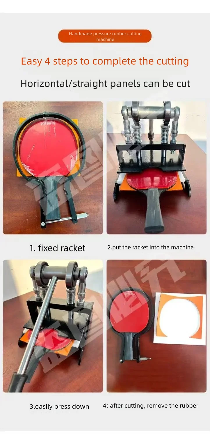 Manueller Tischtennis-Gummischneider und -schneider, ein All-in-One-Schneidewerkzeug für Gummiplatten – Detail 1