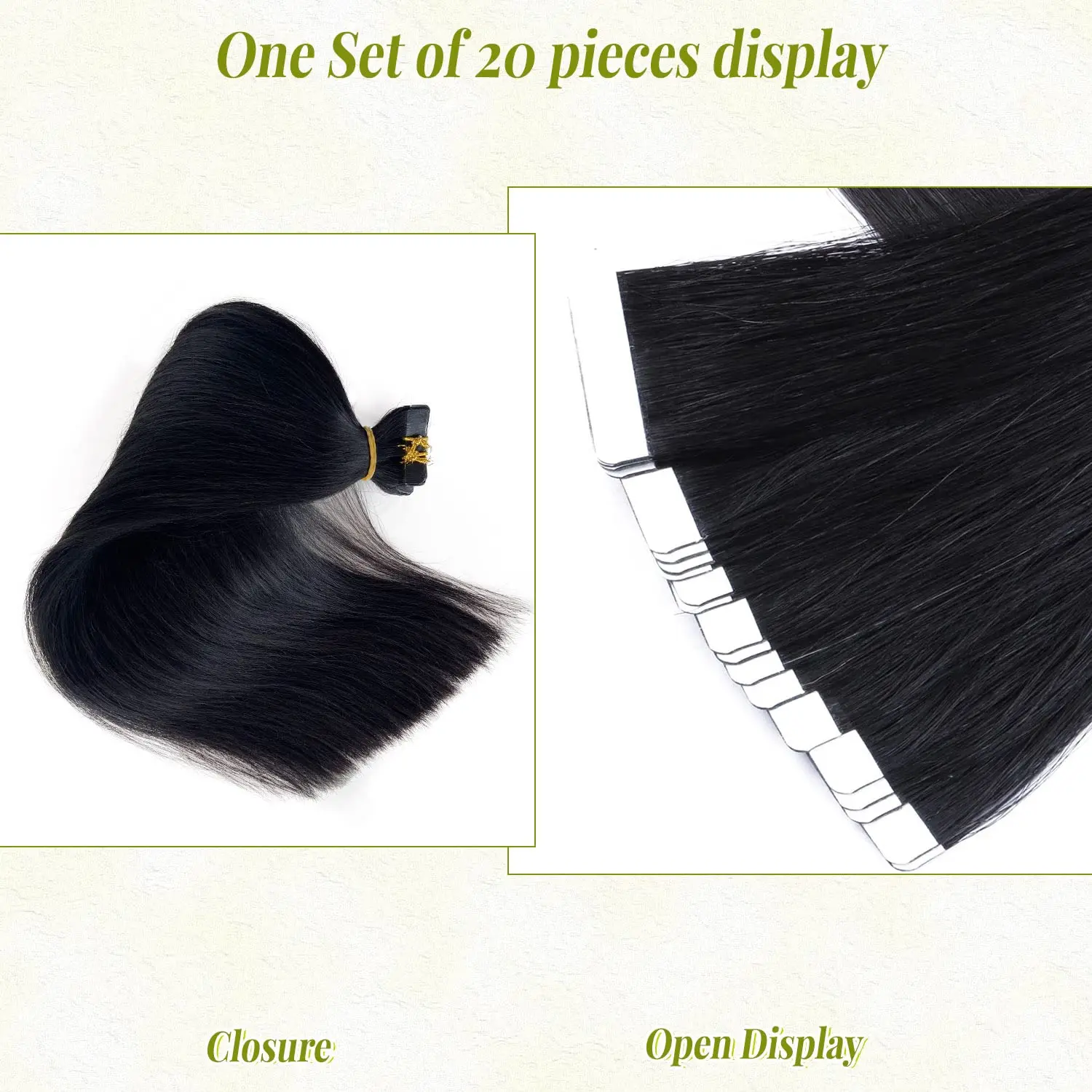 Tape in Hair Extensions Real Human Hair Dark Brown 100% Remy Human Extensions Silky Straight for Fashion Women 20 Pcs/lot