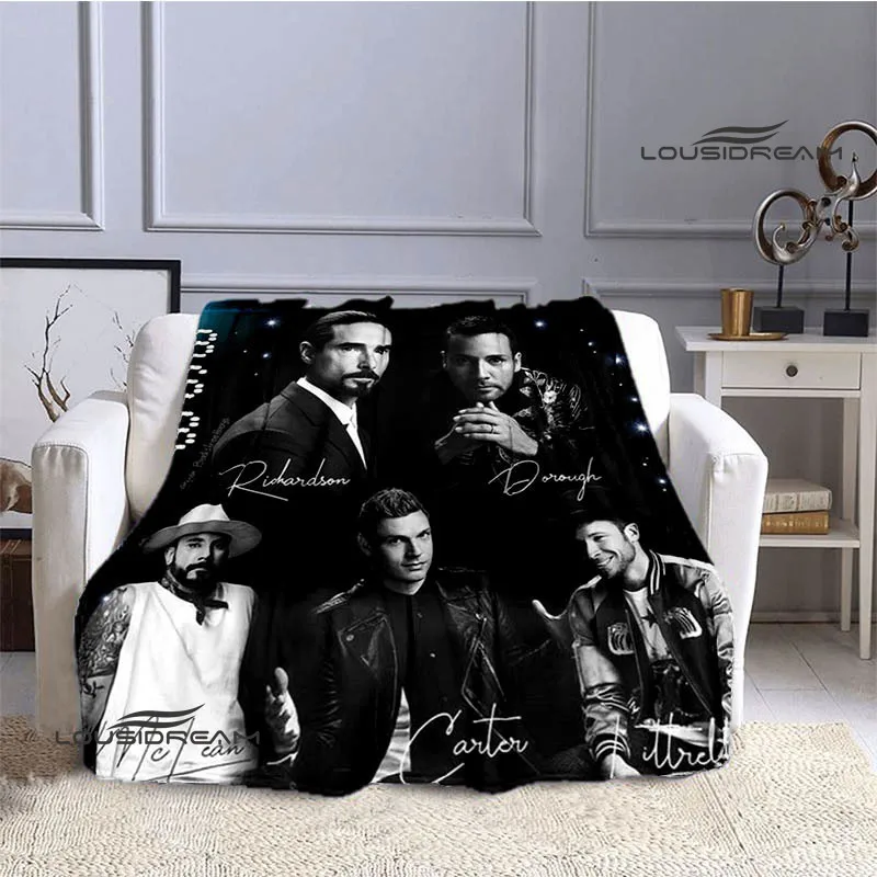 BSB band backstreet boys printed blankets Flannel Warm blanket Soft Cozy Blanket Travel Blankets bed linings Birthday Gift 5