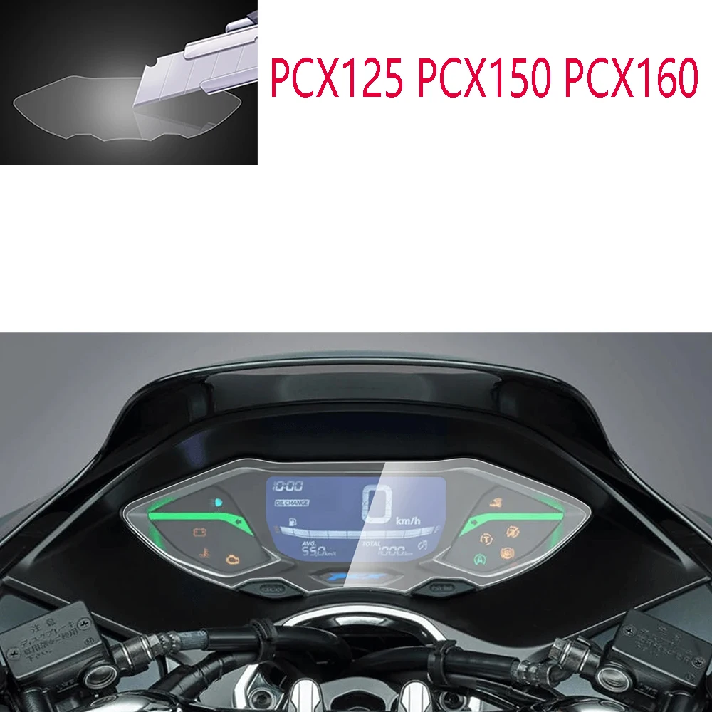 Motorcycle Screen Protector For PCX125 PCX150 PCX160-Motorcycle Accessories Instrument Cluster Scratch Protection Panel Film Screen