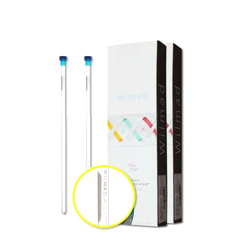 Wilmad 10pcs 20pcs 50pcs 100pcs Lab Glass NMR Tube 5mm Nuclear Magnetic Solvent and NMR Carbon Hydrogen Spectrum Economical Cap