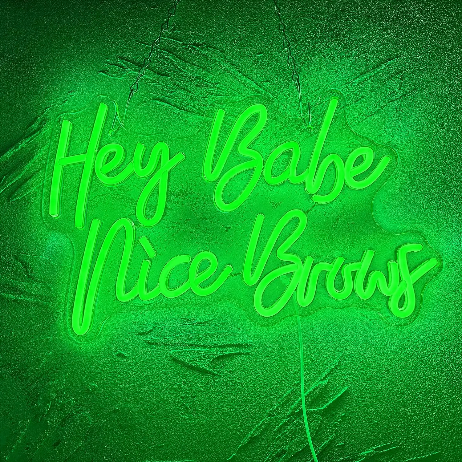 

Hey Babe Nice Brows Neon Sign Lights Beauty Room Decoration Wall Art Neon LED Sign Brows Studio Neon Lights Business Signboard
