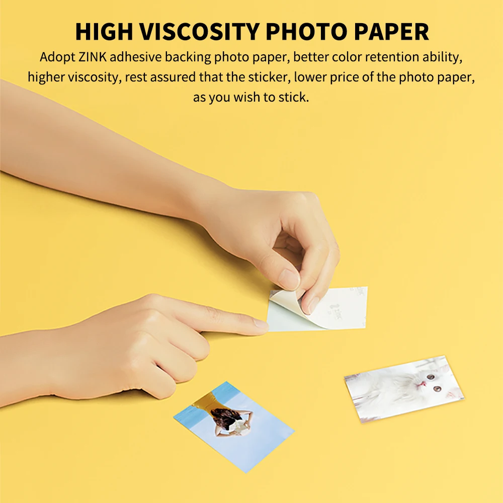 Xiaomi AR Printer 300dpi Portable Photo Mini Pocket With DIY Share 500mAh Picture Printer Pocket Printer Work With Mihome APP 5