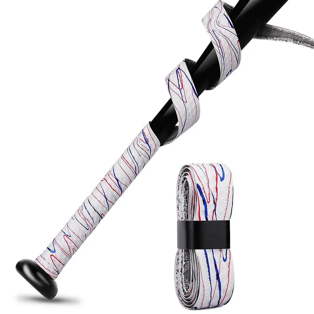 Baseball Grip Tape 3PcsX1m Bat Grip Tape For Baseball Absorbs Sweat Tennis Grip Racket Handle PU Anti-Skid Overgrip Tape For Pickleball