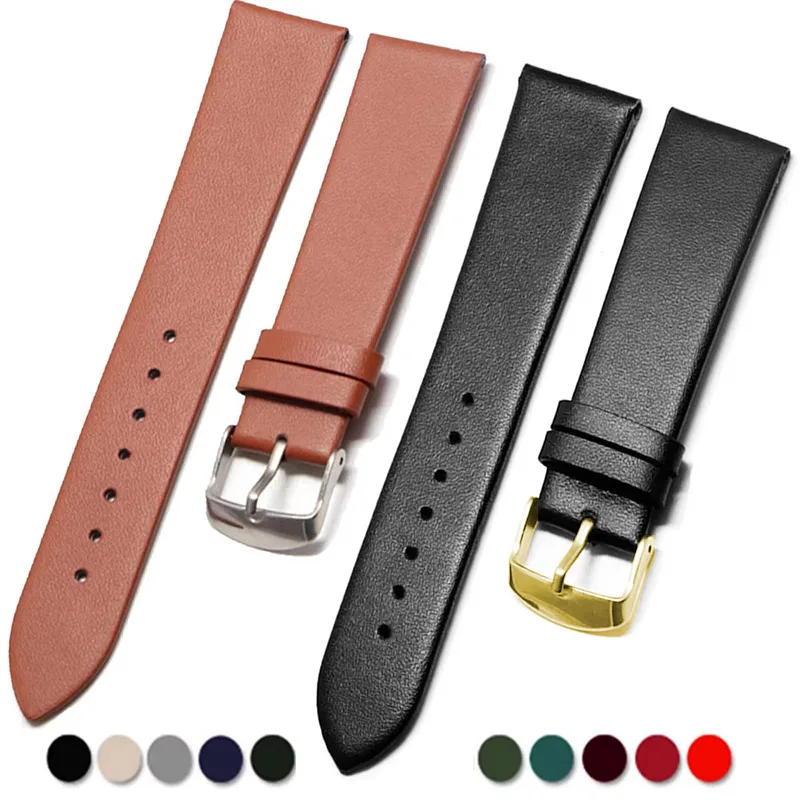 Beautiful Affordable Calf Leather 20 mm Wristwatch Strap AL8006_K0039464