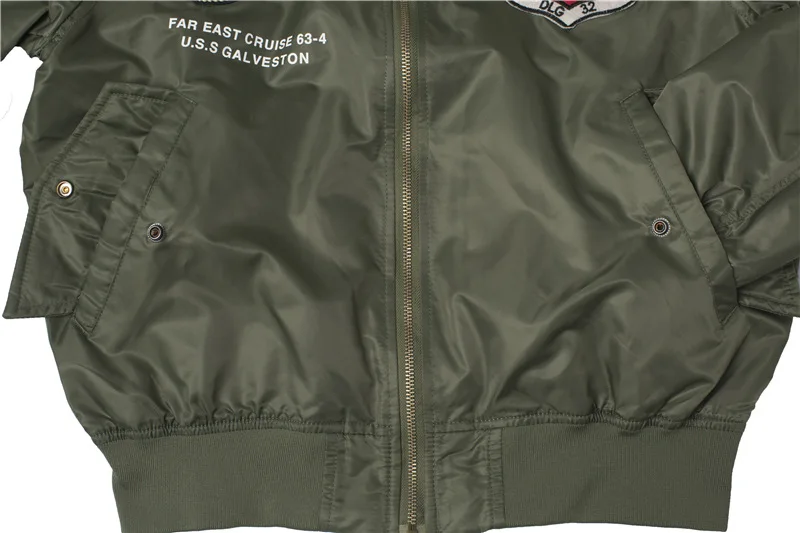 Top Gun Bomber Jacket Men: Embroidered Windproof Jacket - true deals club