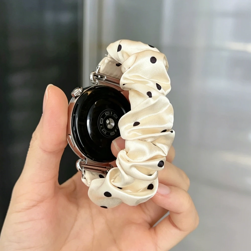 Stylish Scrunchies Stretchy Fabric Watchband – Elegant Replacement Wristband