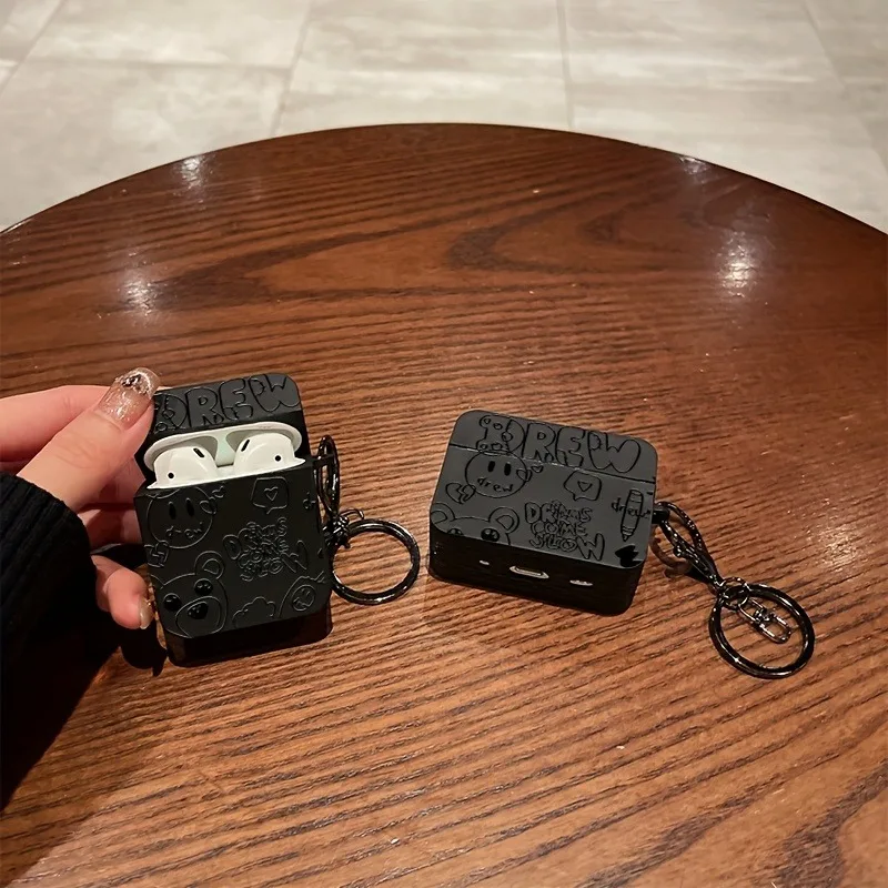 Soft Black Earphone Case for AirPods Wireless Headset