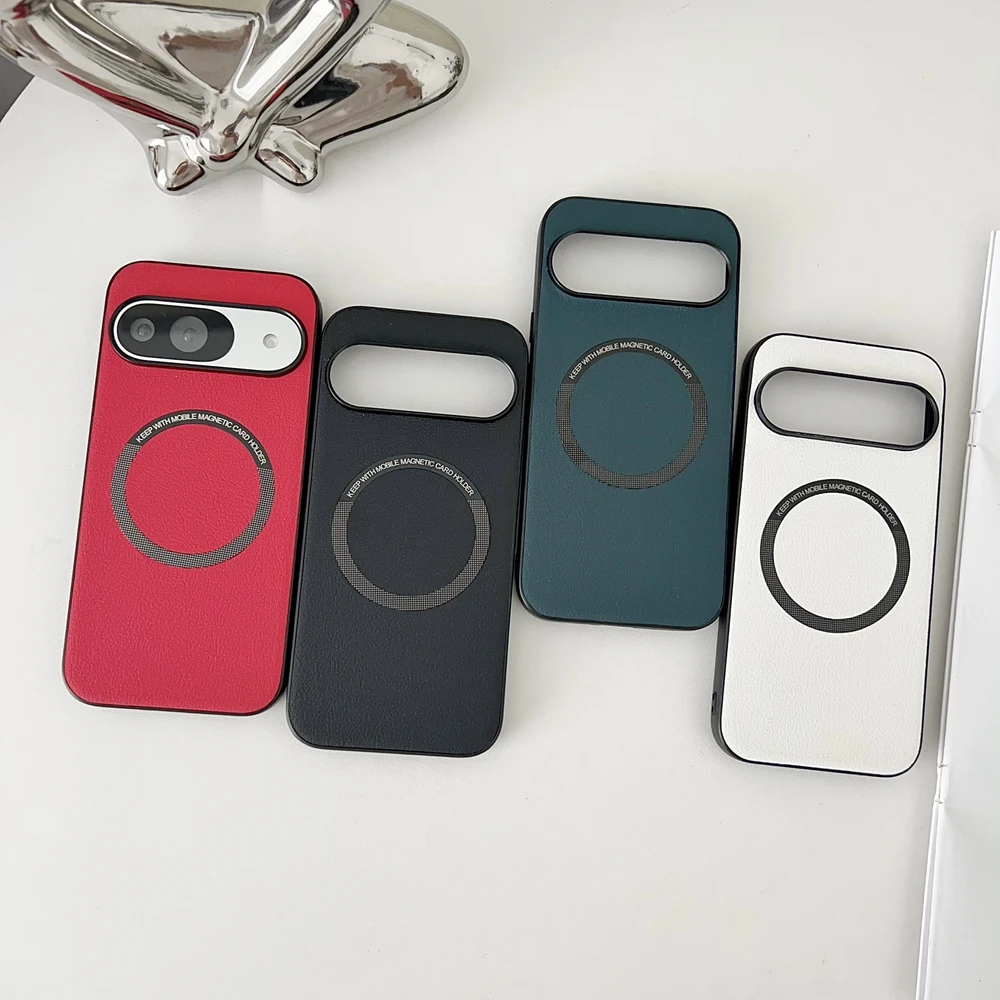 Ultra-Thin Magnetic PU Leather Pattern Case with MagSafe Compatibility