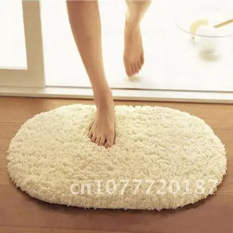 

Shipping Free 40X60CM Top Sale Bathroom carpet Bath Mat Super Magic Slip-Resistant Pad Room Oval Carpet Floor Mats