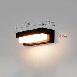 Solar LED Waterproof Outdoor Garden and Balcony Decorative Lamp - Energy - Saving Three - Color Wall Light (3 Color Temperatures)