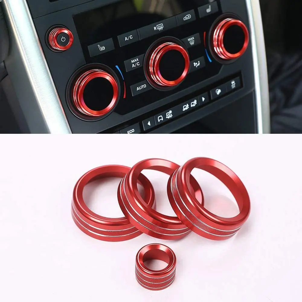

For Land Rover Discovery Sport 2015-2018 Aluminum Alloy Car Volume And Air Conditioning Knobs Trim Car Accessories