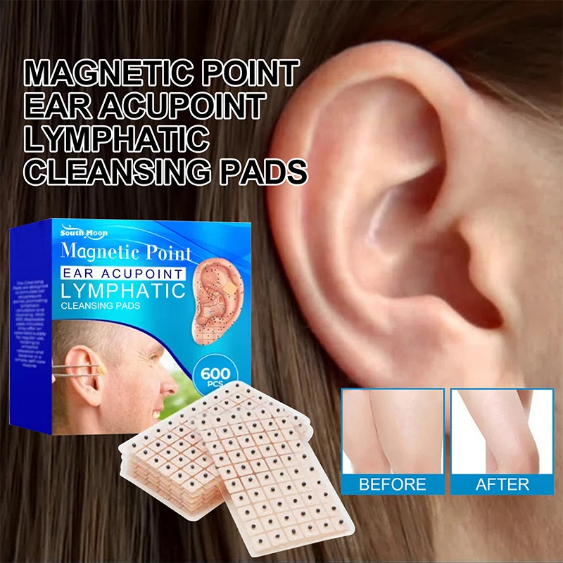 

600Pcs/Box Ear Acupoint Patch Relaxation Ears Stickers Ear Needle Patch Ear Massage Care Sticker Dredge Ear Body Meridians