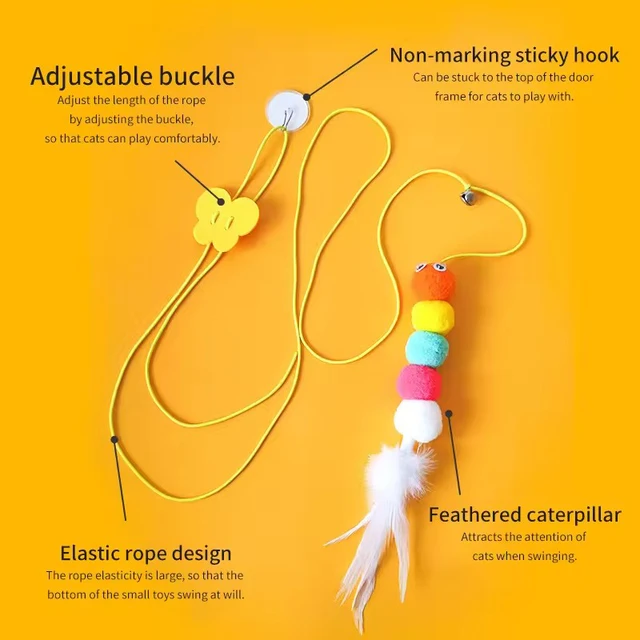 Hanging Simulation Cat Teaser Toy 3