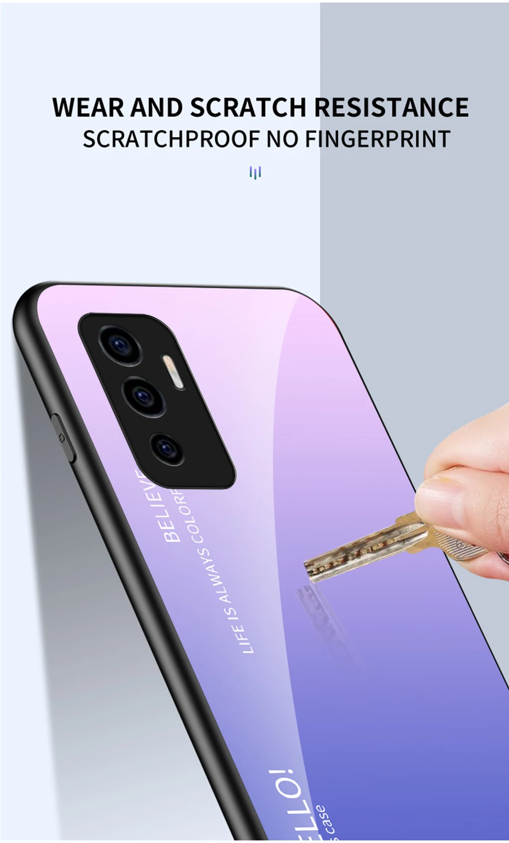 Capa de telemóvel em vidro temperado para vivo v23e v21 v20 pro_voghion.com