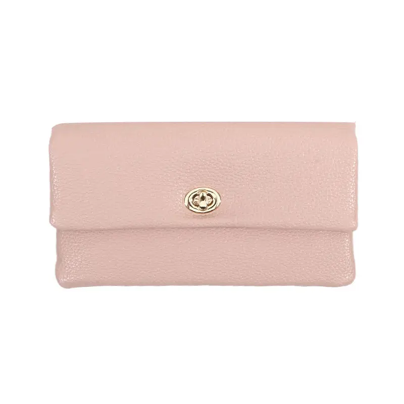 Fashion PU Leather Envelope Wallets Metal Buckle Korean Style Women Long Clutch Bag Zipper Coin Purse Change Bag Outdoor 8