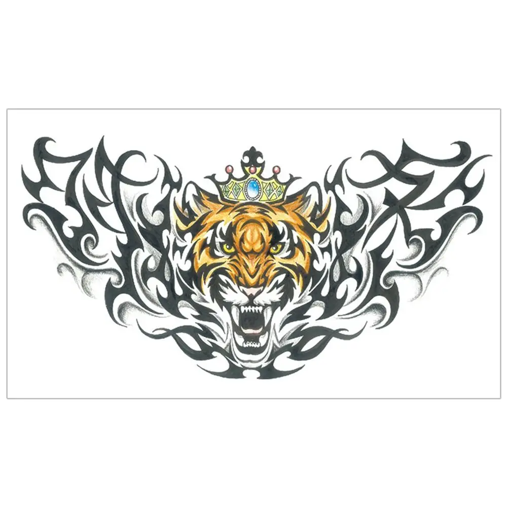 Dragon Temporary Tattoo Stickers Long Lasting Waterproof Dragon Head Stickers Anti Sweat Cool Dragon Head Chest Stickers Women