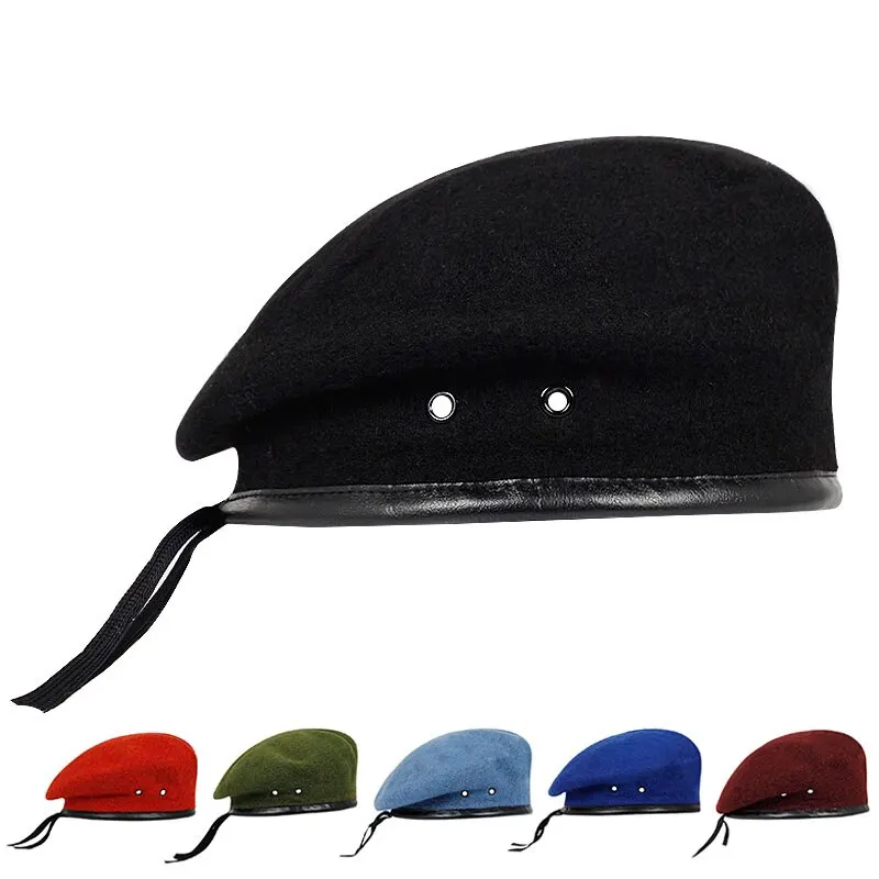 Beret Hat Unisex Solid Color Beret Men Women Painters Hats Autumn Winter Warm Berets Flat Cap Hip Hop Berets