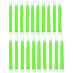 LED Glow Stick for Outdoor Survival and Camping (20PCS Green)