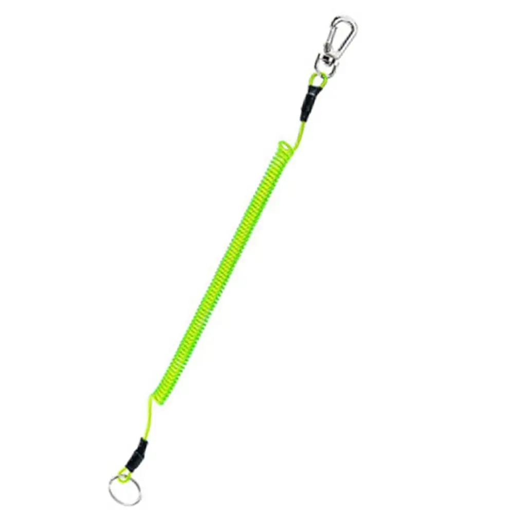 Hiking Camping Secure Lock Tackle Portable Fishing Lanyards Spring Elastic Rope Security Gear Tool Anti-lost Phone Keychain