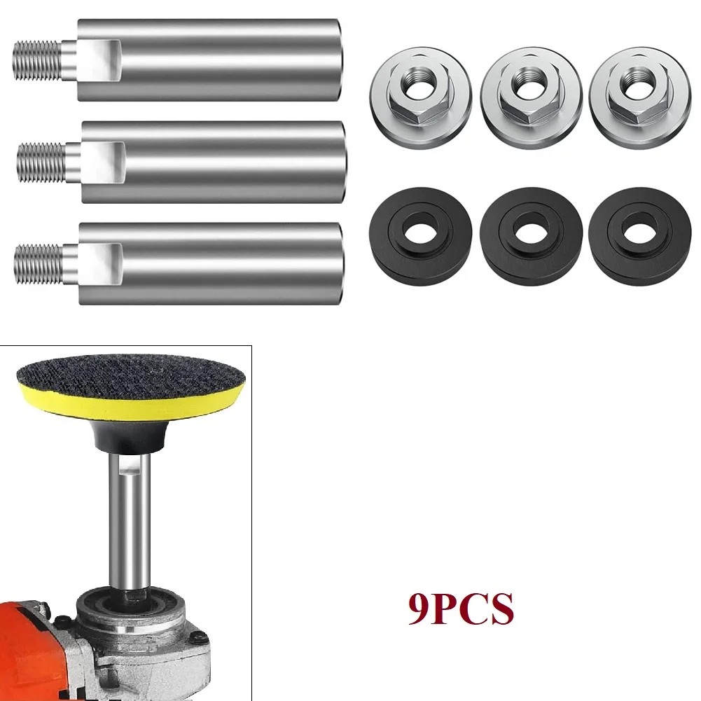 

Angle Grinder Extension Connecting Rod M10 Thread Adapter Extension Shaft With Nuts For Rotary Polisher Pad Grinding Connection