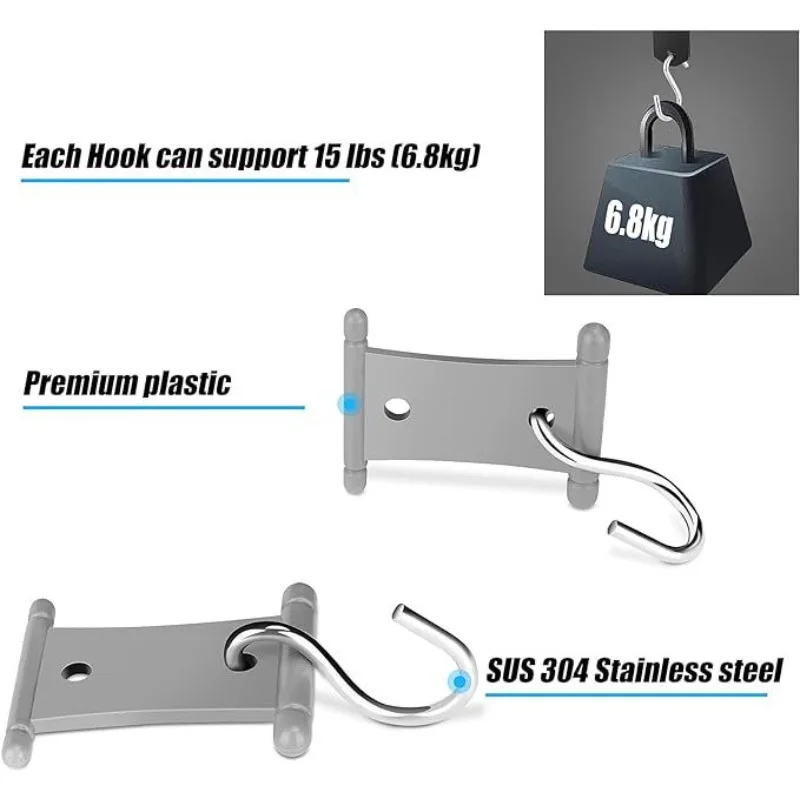 RV Sunshade Hook Caravan Awning Hooks S Shape Camping Awning Hooks Reusable Durable S-Shaped Hangers Accerssories Outdoor Tools 3