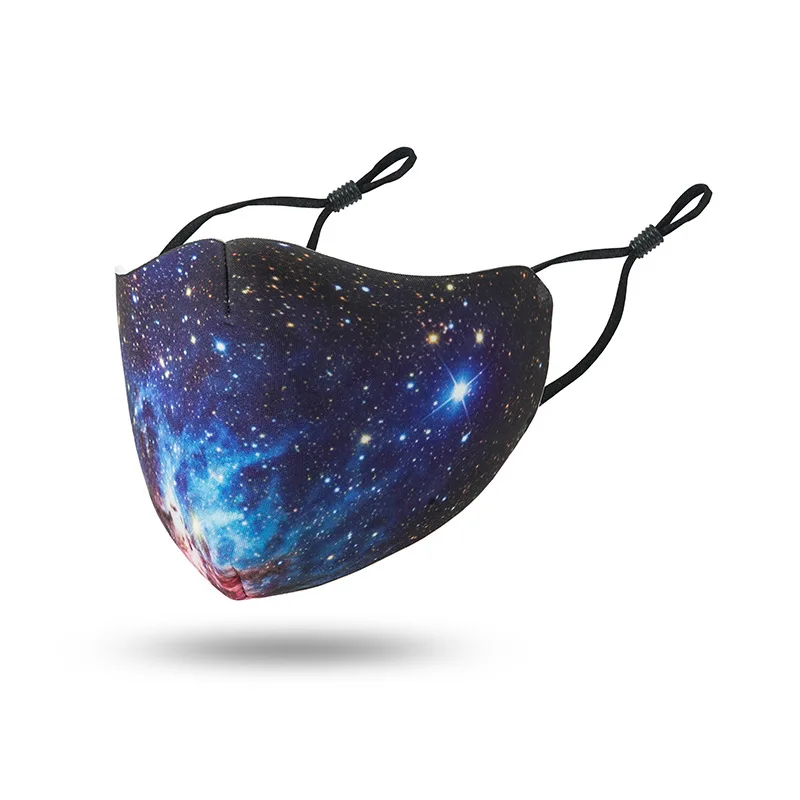 Masque Réutilisable en Tissu 3 Couches - Lot de 1, Couleurs Disponibles