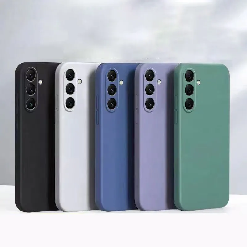 Colorful Shockproof Liquid Silicone Phone Case