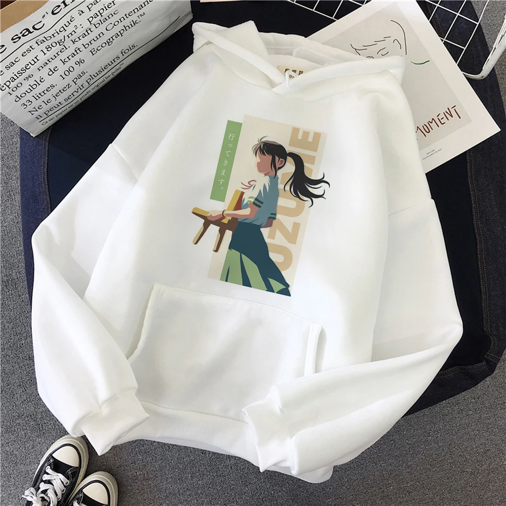 

Suzume No Tojimari Cat Daijin hoodies women 90s Kawaii anime y2k aesthetic clothing women Korean style clothing
