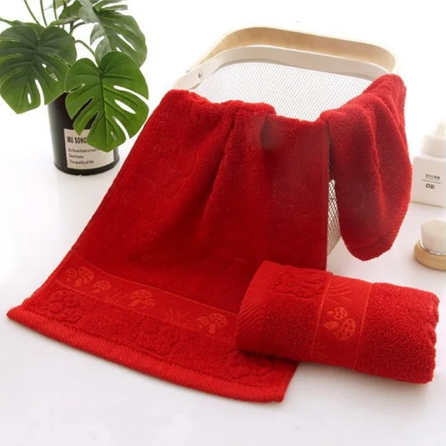 1/2/4pcs Hand Towel Sets Cotton Facecloth Towels Fast Drying Soft Handchief Towel for New Year Spring Festival Wedding Gift 2