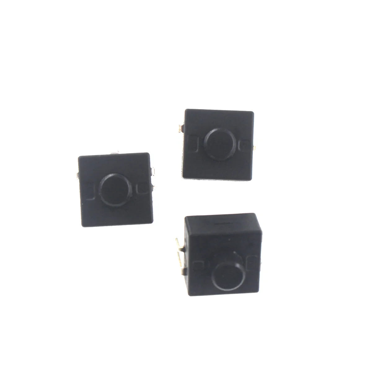 50PCS DC 30V 1A 3핀 블랙 미니 푸시 버튼 스위치 전기 토치용 3P 곡선형 2 On 1 Off 손전등 스위치
