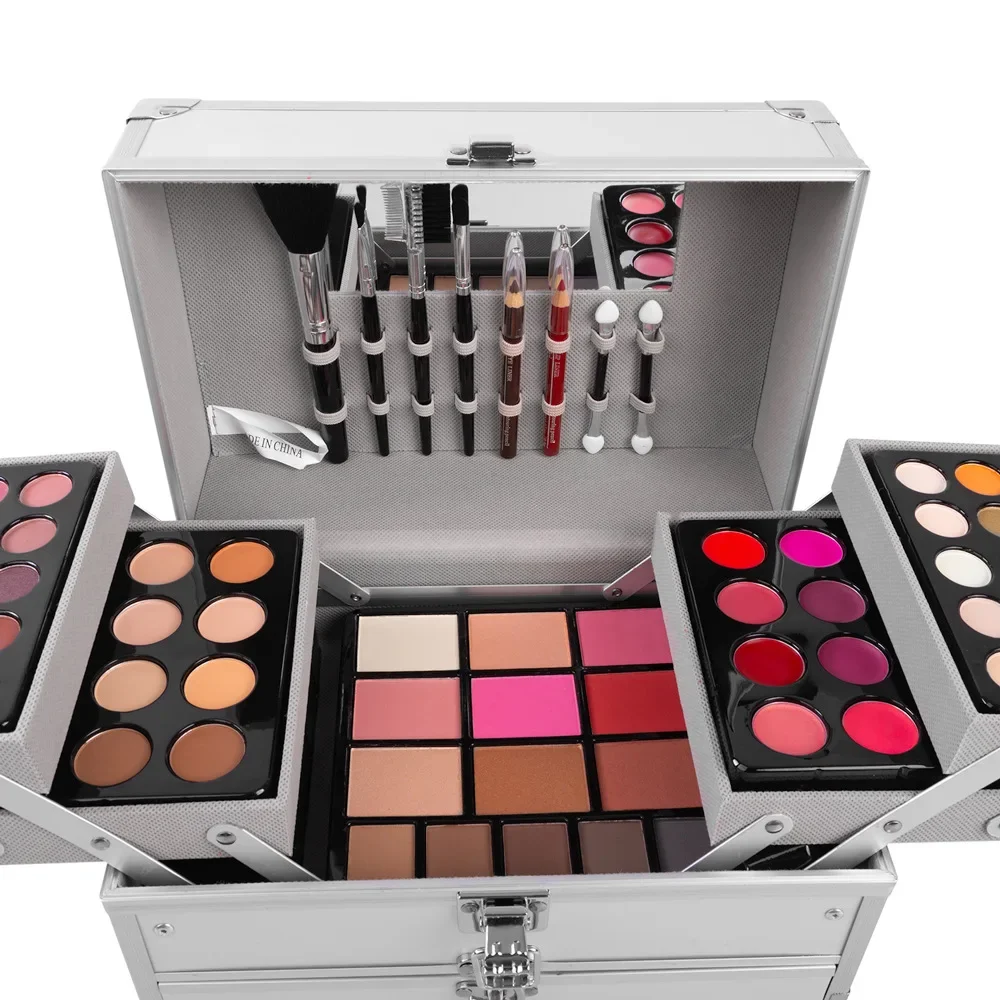 Make Up Set Eye Shadow Lipstick Eyebrow Concealer Powder Brush Complete Makeup Kit For Women Female Beginner Student Full Set 2