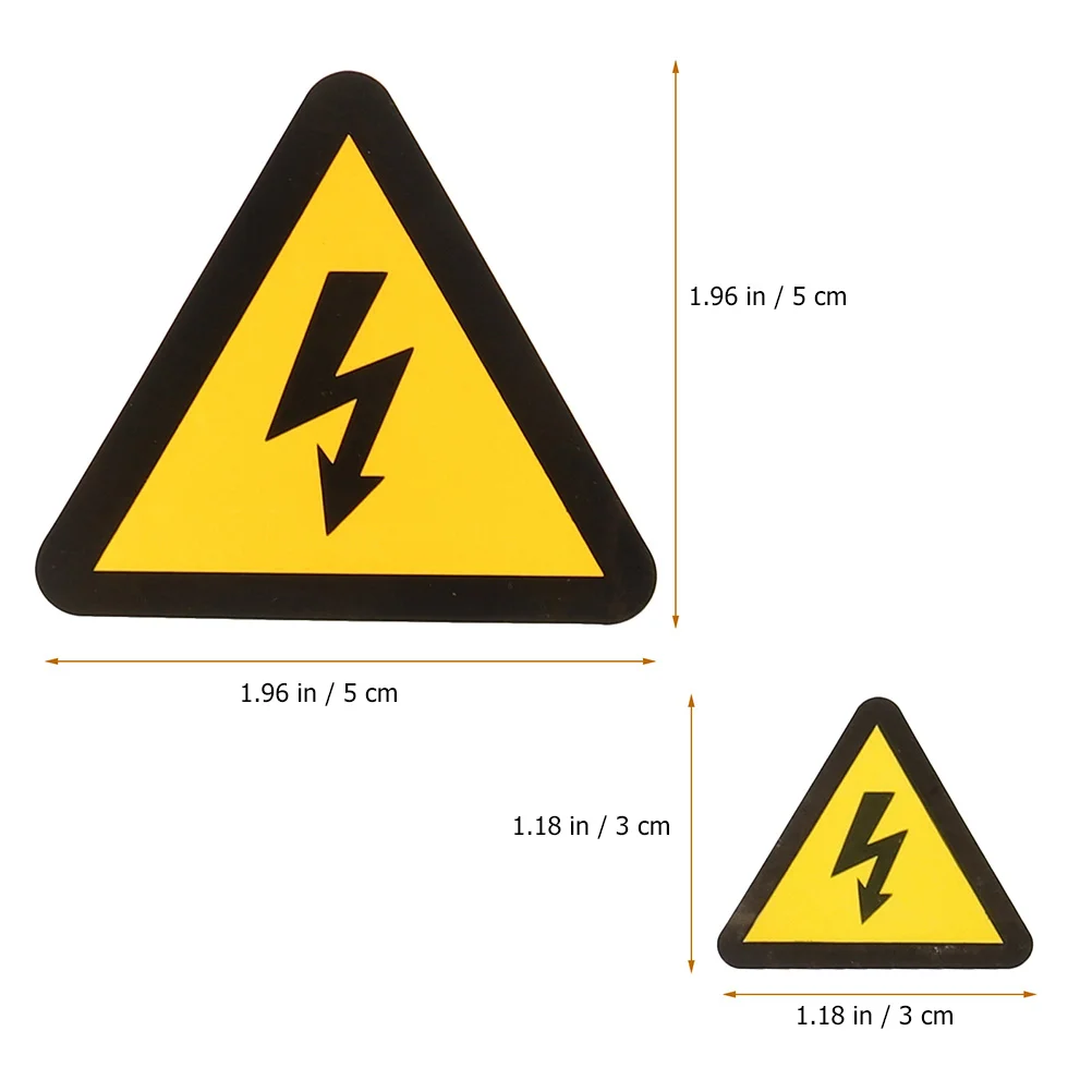 Warning Sticker High Voltage Signs Electric Fence Labels Caution Decal Roadway Safety Traffic Signal Danger Notice 24 Pcs