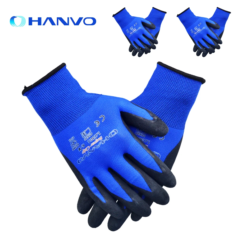 

PU Nitrile Safety Coating Gloves Palm Coated Gloves Mechanic Working Gloves