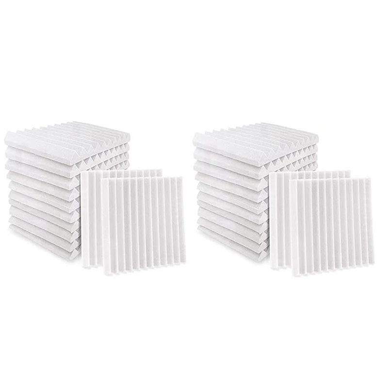 

24Pcs Acoustic Foam Board,Studio Wedge Tile,Acoustic Foam Soundproof Pyramid Studio Treatment Wall Panel,Etc,2.5X30x30cm