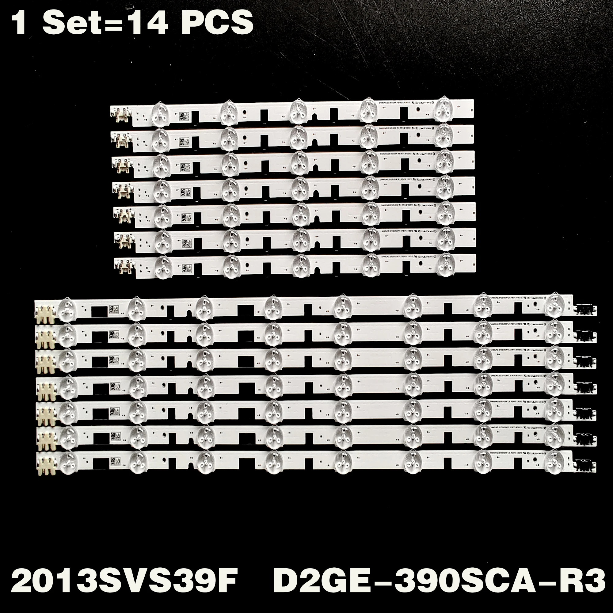 Tira Conduzida para 2013svs39f D2ge390sca-r3 D2ge-390scb-r3 para Samsung Ue39f5000 Ue39f5500 Ue39f5370 Ua39f5008ar Ua39f5088ar 14 Pcs