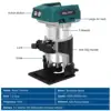 Drillpro 5 Speeds Brushless Electric Hand Trimmer Cordless Wood Router Woodworking Engraving Slotting for  18V Battery 3
