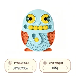 Interactive Slow Feeder: Cute Dog Puzzle Toy & Food Dispenser Bowl (Bird Puzzle B)