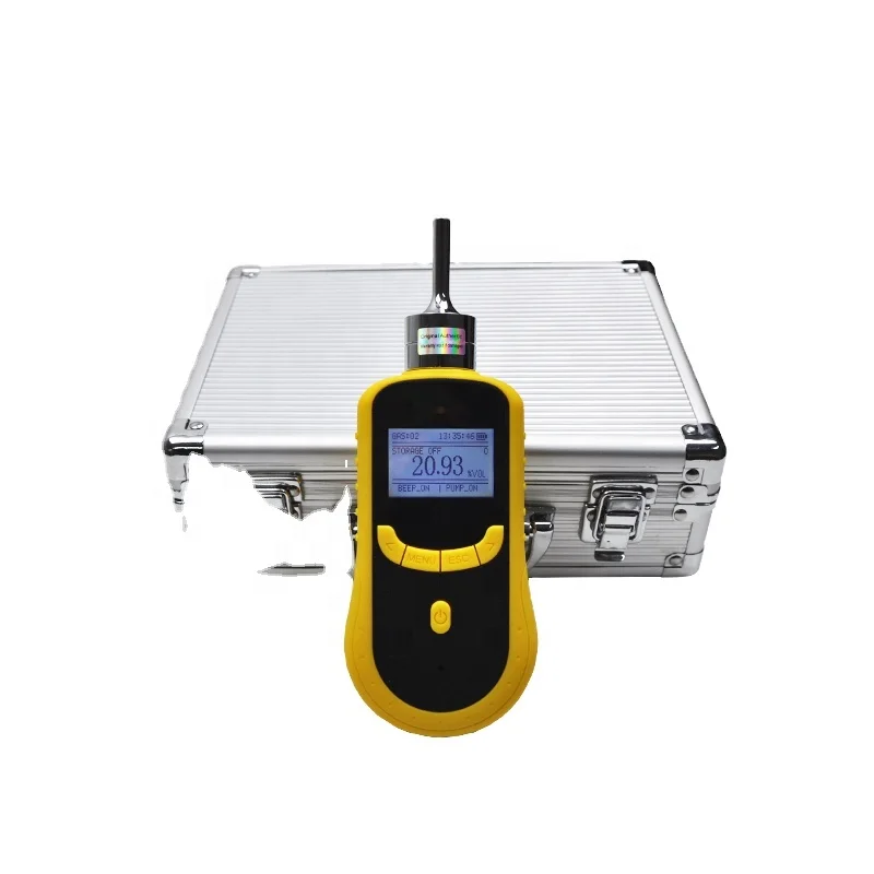 

sound and light alarm mobile Methane CH4 test gas leakage detector for industrial