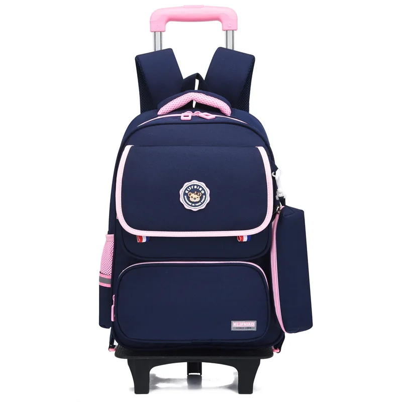 Trolley School Bags for Girls Backpack Teenager Mochilas Escolares Kids\' Luggage Sac A Dos Enfant Orthopedic Mochilas Para Mujer