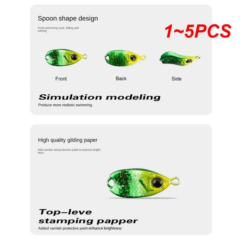 

1-5 шт., рыболовные приманки с железной пластиной