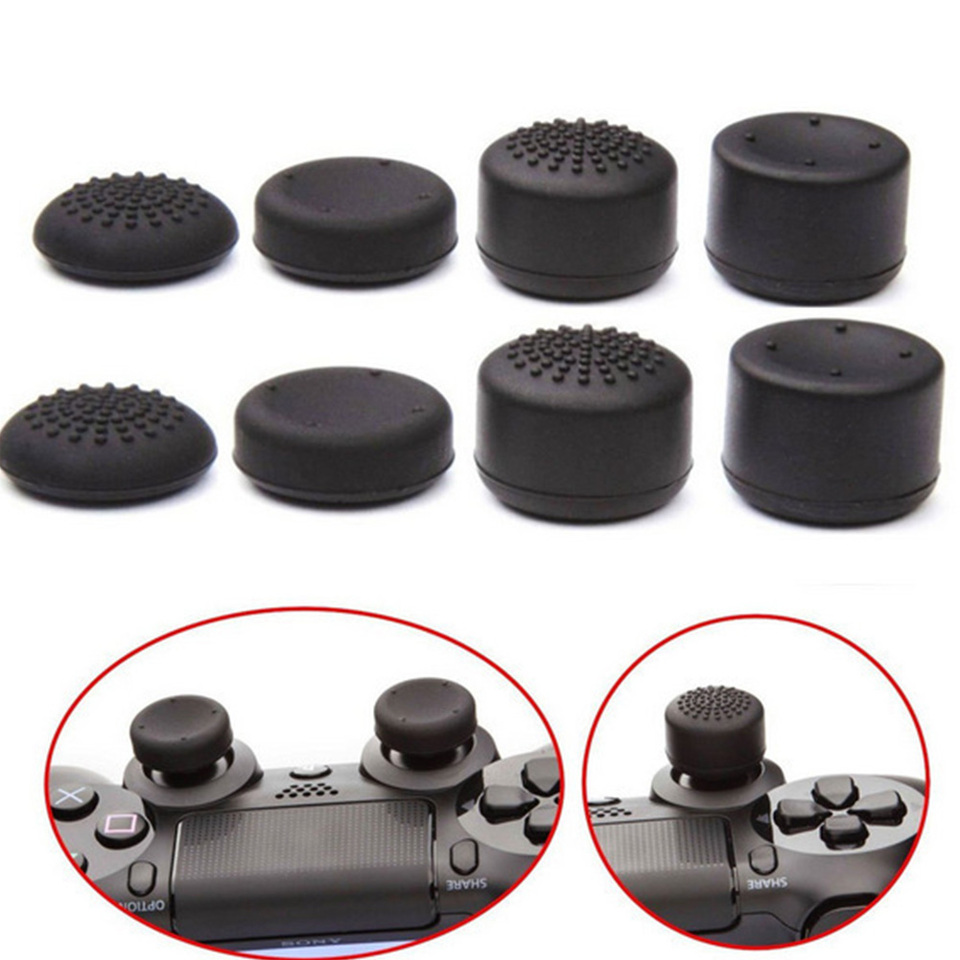 8PCS/Set Silicone Analog Thumb Stick Grip Cap Game Controller Joystick Cover for PS5/PS4/PS3/PS2/Xbox 360/Xbox One Accessories