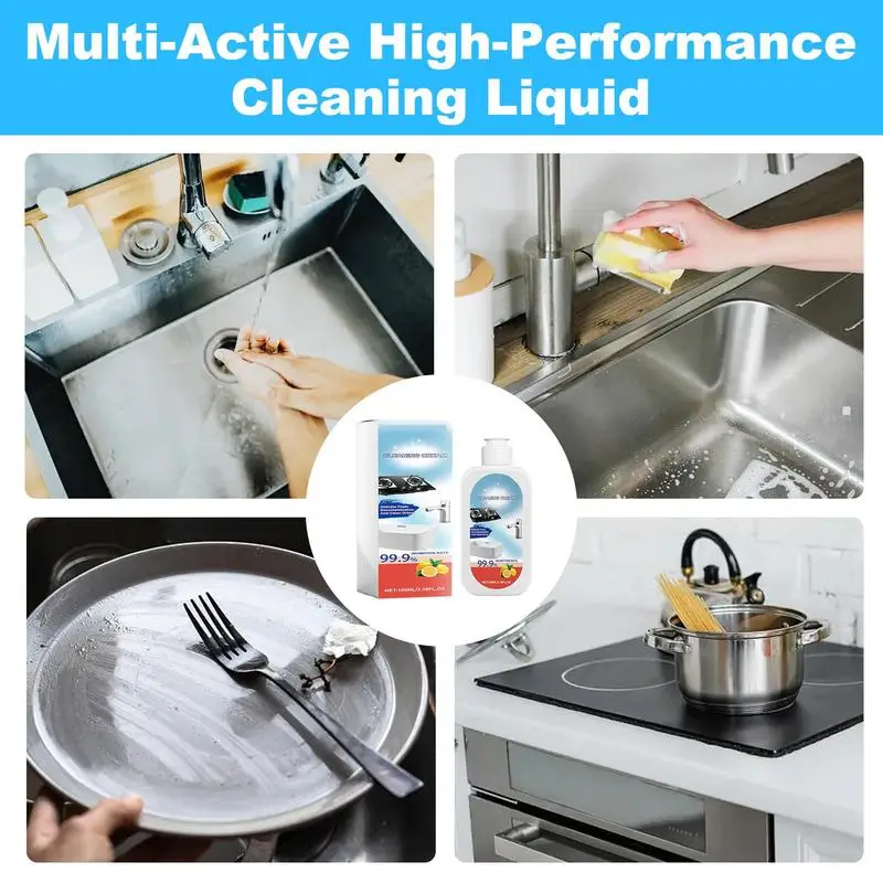 Kitchen Cleaner Liquid Household Cleaners Cleaning Spray 100ml Heavy Oil Stain Cleaner Effective Stove For Dining Table