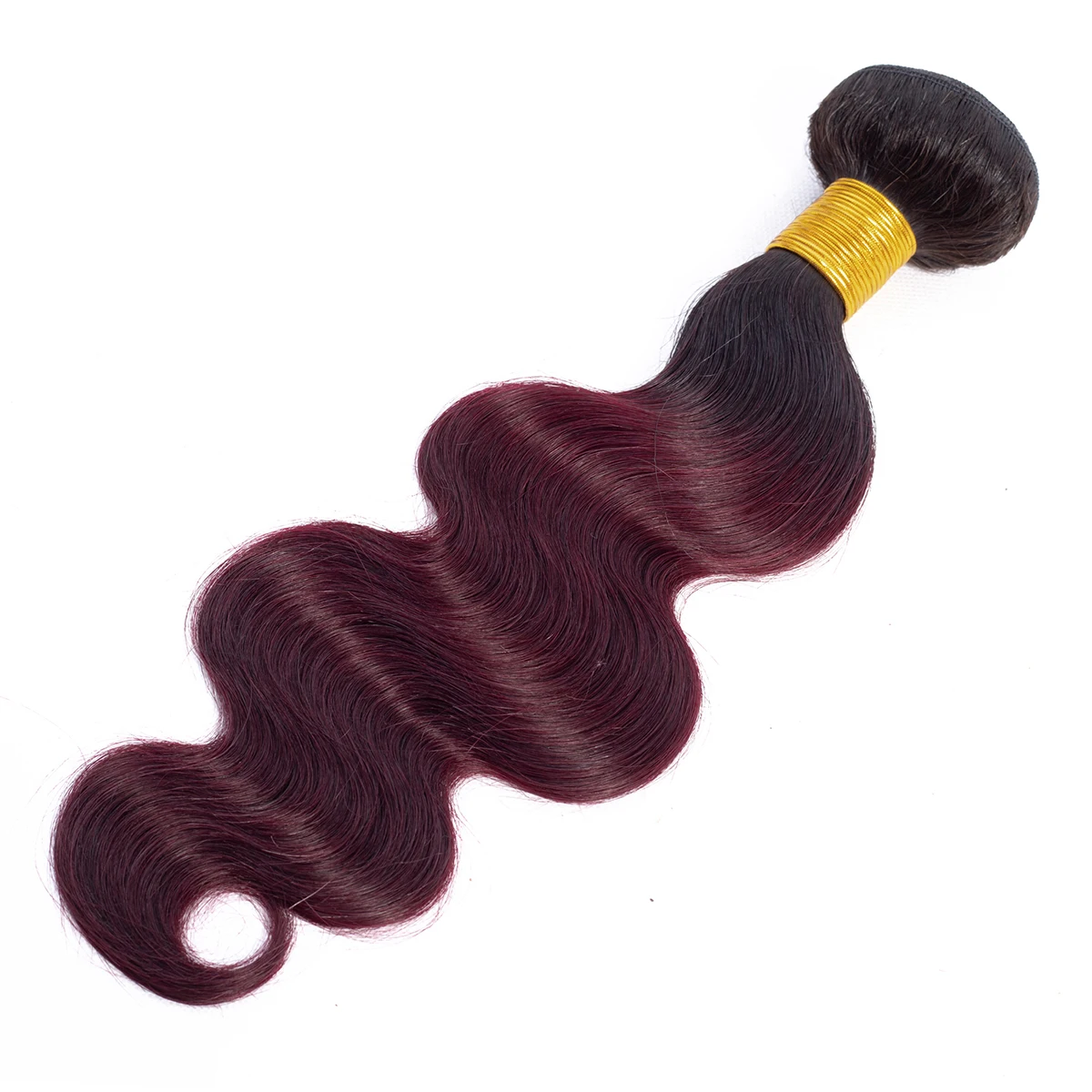 T1B/99J-Body-Wave-Human-Hair-Bundles-Remy-Straight-Hair-Weave-Ombre-Burgundy-Hair-Extensions-Unprocessed