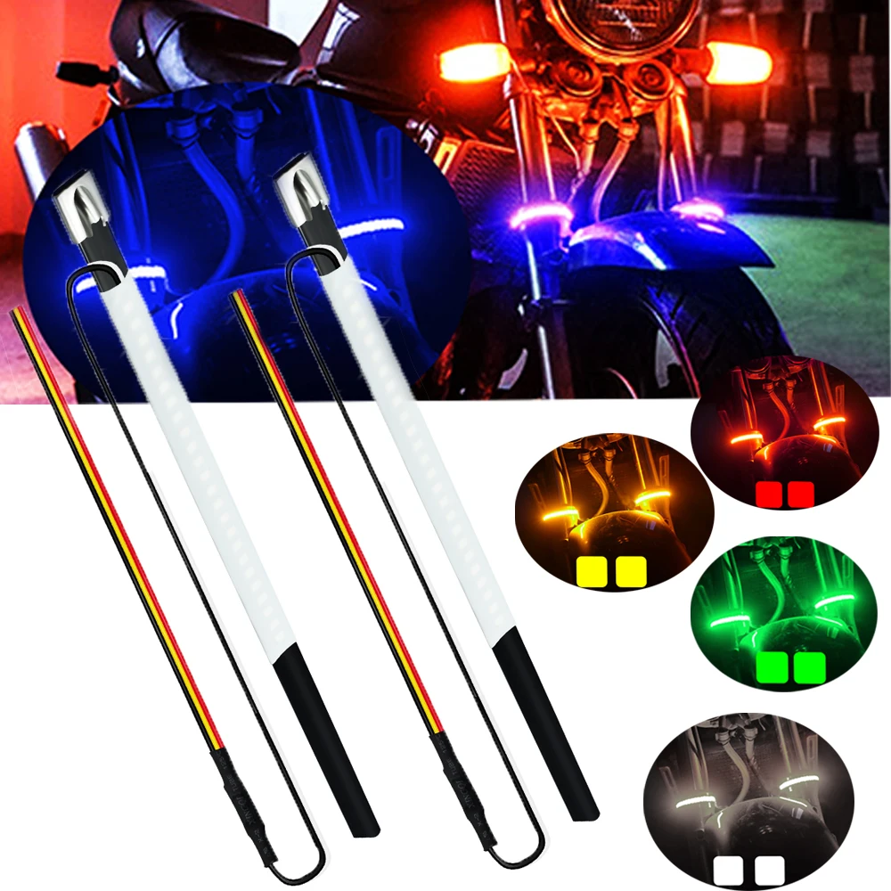 LED Turn Signal Blinker Lights For Harley XL Sportster 1200 883 – Pair Black & White