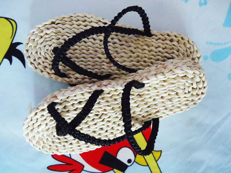 One Piece: Monkey D. Luffy | Brown Straw Sandals Cosplay Shoes 25 One Piece Monkey D Luffy Straw Sandals Cosplay Shoes