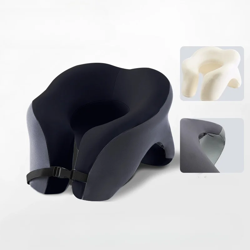 Ushaped Travel Pillows 2-in-1 Travel Pillow Face Down Pillow Cooling Gel Memory Foam Face Pillow Relax Arms Eye Surgery Support 6