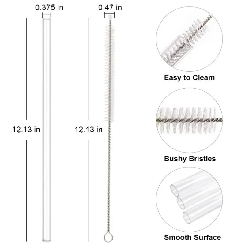Reusable plastic straws 6 pack Reusable plastic straws Replacement Straws Stanley 40oz Adventure Quencher Travel Tumbler Cleaning Brush