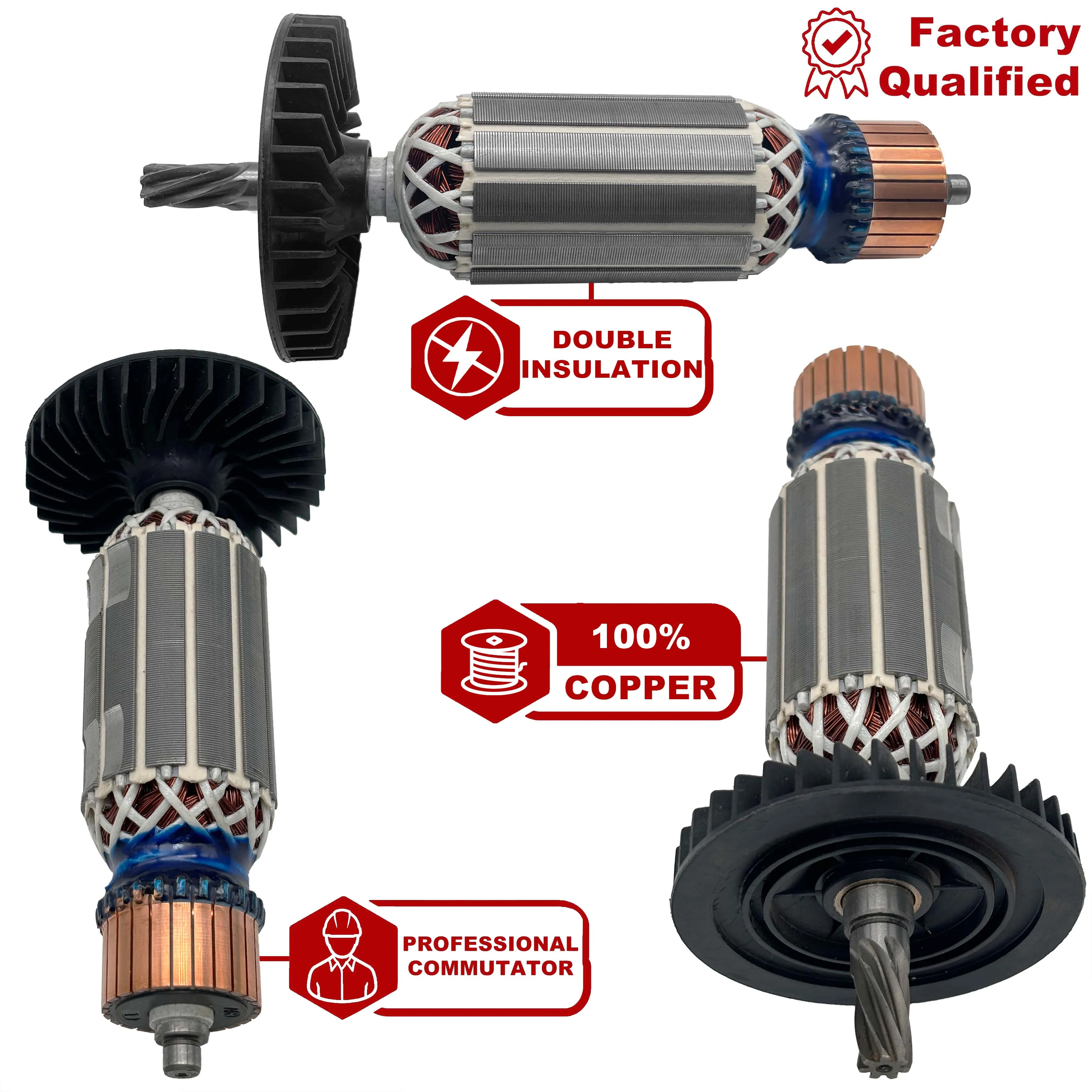AC220V-240V Armature Rotor Anchor Replacement for BOSCH Circular Hand Saw GKS190 GKS165