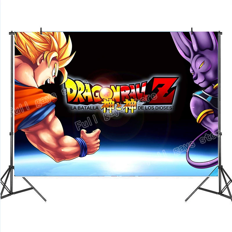 Anime dragões bola goku fotografia pano de fundo crianças decoração festa  de aniversário pano de fundo cortinas decoração photo studio papel parede -  AliExpress